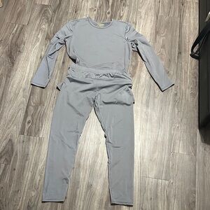 Elegant Women's Light Gray Pajama Set